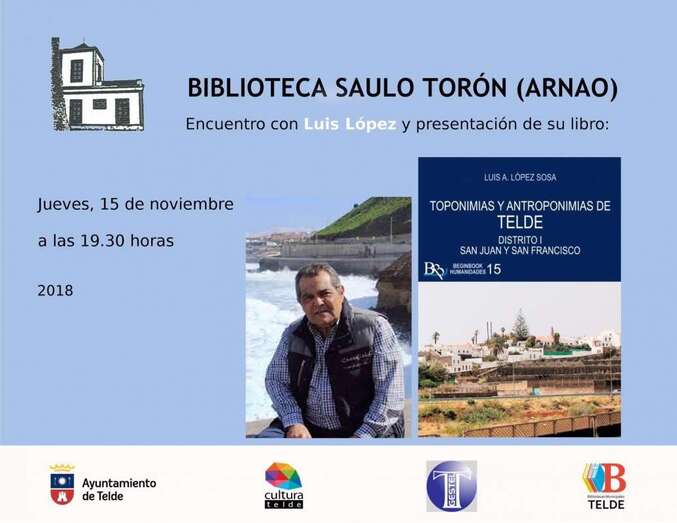 El acto arrancará a las 19.30 horas en la biblioteca del parque Arnao (Foto TA)